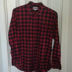 Amazon Essentials flannel mens long sleeve shirt